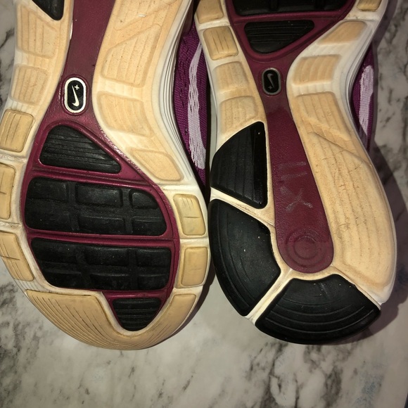 Nike LunarLon pink purple sneakers womens Size:8 - Picture 9 of 12